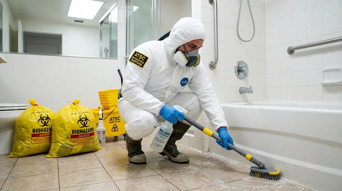 Decontamination equipment deployed for Blood Cleanup in Hawthorne